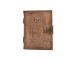 Handmade genuine Leather Journal New Design Charcoal Color Mother Goddess Embossed Notebook 